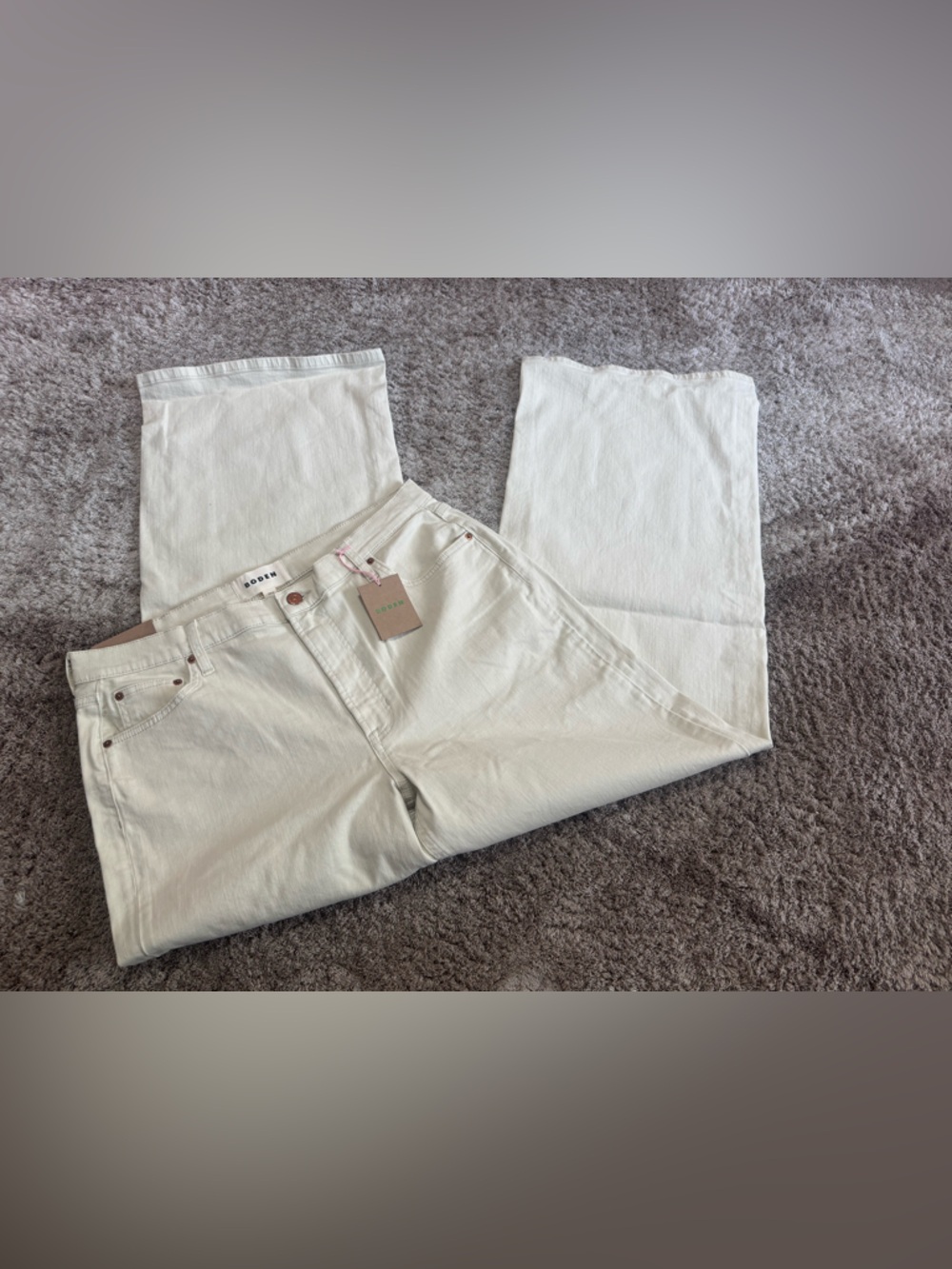 Boden high rise wide leg jeans